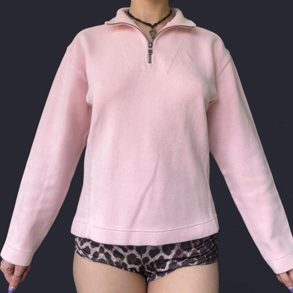 Tommy Bahama Light Pink Half-Zip Sweater